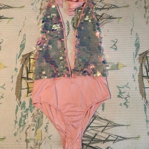 Sparkle Pink iHeartRaves Leotard